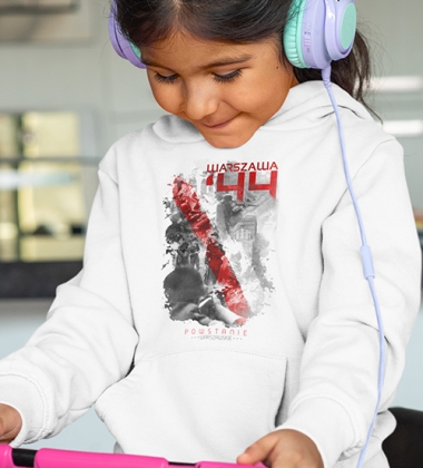 Bluza z kapturem dziecięca WARSZAWA 44